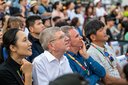 Olympic Qualifier Series Shanghai - IO President Thomas Bach  & IFSC President Marco Scolaris, Olympic Qualifier Series in Shanghai