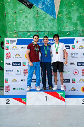 Coppa Italia Lead 2024 - 2. Davide Marco Colombo 1. Giorgio Tomatis 3. Luca Boldrini, Coppa Italia Lead 2024 a Campitello di Fassa