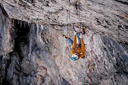 Victor Varoshkin, Tomorrow’s World, Marmolada, Dolomites - Victor Varoshkin repeating 'Parallel World' D16 in pure DTS style at Tomorrow’s World, Marmolada, Dolomites, May 2024