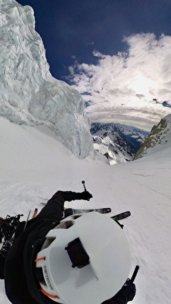 Mont Blanc Brenva Face - of th Brenva Face (Mont Blanc) skied by Nico Borgeot, Gaspard Buro and Ross Hewitt