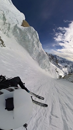 Mont Blanc Brenva Face - of th Brenva Face (Mont Blanc) skied by Nico Borgeot, Gaspard Buro and Ross Hewitt