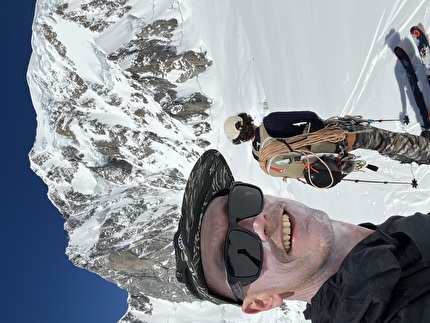 Mont Blanc Brenva Face - The Diagonal of the Brenva Face (Mont Blanc) skied by Nico Borgeot, Gaspard Buro and Ross Hewitt