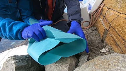 Mummia di Marmotta del Lyskamm - Il recupero in quota della piccola mummia di marmotta del Lyskamm