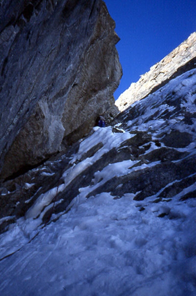 Sulle tracce di Giancarlo Grassi - Giancarlo Grassi in goulotte