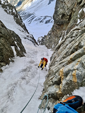 Cima di Pianalto, Vedrette di Ries, Simon Gietl, Jakob Steinkasserer - L'apertura di 'Hexentango' sulla parete ovest di Cima di Pianalto, Vedrette di Ries (Simon Gietl, Jakob Steinkasserer 30/04/2024)