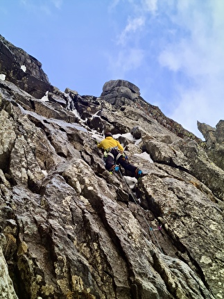 Cima di Pianalto, Vedrette di Ries, Simon Gietl, Jakob Steinkasserer - L'apertura di 'Hexentango' sulla parete ovest di Cima di Pianalto, Vedrette di Ries (Simon Gietl, Jakob Steinkasserer 30/04/2024)