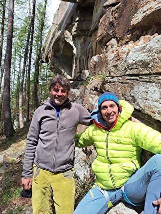 Valle dell'Orco Piccolo Half Dome  - Piccolo Half Dome Valle Orco: Andrea Giorda & Matteo della Bordella