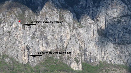 Bastionata del Lago, Lecco, Claudio Boldorini, Alessandro Ceriani, Pietro Ceriani, Walter Polidori - L'apertura di 'Z di Zarro' alla Punta Todeschini, Bastionata del Lago di Lecco: panoramica