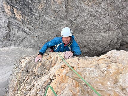 Torrione Graffer, Dolomiti, Christoph Hainz - Ein letzter Gruss - Un ultimo saluto al Torrione Graffer (Dolomiti di Sesto) di Christoph Hainz