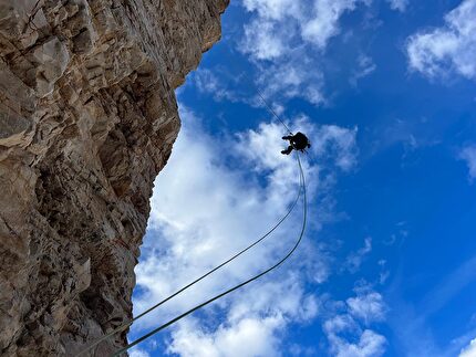 Torrione Graffer, Dolomiti, Christoph Hainz - Ein letzter Gruss - Un ultimo saluto al Torrione Graffer (Dolomiti di Sesto) di Christoph Hainz