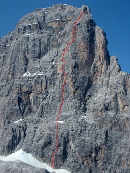 I Tre Giganti, the Three Giants by Ermanno Salvaterra on Crozzon di Brenta