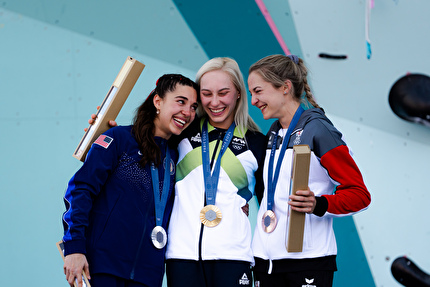 Brooke Raboutou, Janja Garnbret, Jessica Pilz,  Giochi Olimpici Parigi 2024 - Brooke Raboutou, Janja Garnbret & Jessica Pilz, Giochi Olimpici Parigi 202