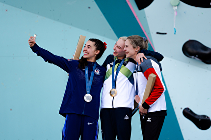 Brooke Raboutou, Janja Garnbret, Jessica Pilz, Giochi Olimpici Parigi 2024 - Brooke Raboutou, Janja Garnbret & Jessica Pilz, Giochi Olimpici Parigi 2024, Combinata Boulder & Lead Finale day 6