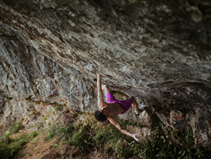 Maximillian Milne - Max Milne flash 'Bewilderness' (8B+/V14) a Badger's Cove, UK, 08/2024