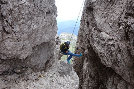 Tre Cime di Lavaredo, Dolomiti, Christian Bickel, Micha Rinn - Tre Cime Concatenamento Integrale - Skyline Traverse (Micha Rinn, Christian Bickel 23/24/07/2024)