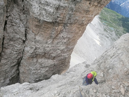Tre Cime di Lavaredo, Dolomiti, Christian Bickel, Micha Rinn - Tre Cime Concatenamento Integrale - Skyline Traverse (Micha Rinn, Christian Bickel 23/24/07/2024)