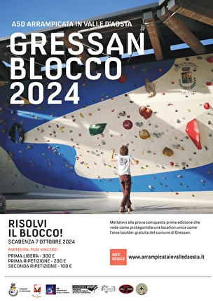 Blocco Lead 2024 a Gressan, la nuova sfida boulder in Valle d'Aosta