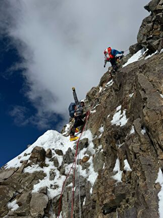K2 70 - K2 70: sulla Piramide Nera sopra campo 2, Federica Mingolla e Marco Majori 