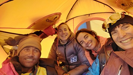 K2 70 - K2 70: Ali Durani, Federica Mingolla, Silvia Loreggian e Anna Torretta a campo 1