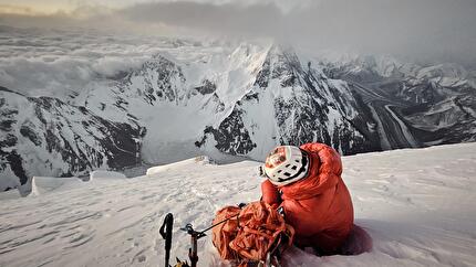 K2 Tommaso Lamantia - Tommaso Lamantia sopra il Campo 3 sul K2, luglio 2024
