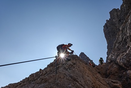 Via Ferrata Monte Paterno De Luca - Innerkofler, Tre Cime di Lavaredo, Dolomiti - Via Ferrata De Luca - Innerkofler al Monte Paterno, Tre Cime di Lavaredo, Dolomiti