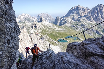 Via Ferrata Monte Paterno De Luca - Innerkofler, Tre Cime di Lavaredo, Dolomiti - Via Ferrata De Luca - Innerkofler al Monte Paterno, Tre Cime di Lavaredo, Dolomiti