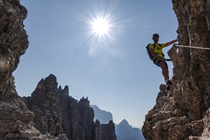 Via Ferrata Monte Paterno De Luca - Innerkofler, Tre Cime di Lavaredo, Dolomiti - Via Ferrata De Luca - Innerkofler al Monte Paterno, Tre Cime di Lavaredo, Dolomiti