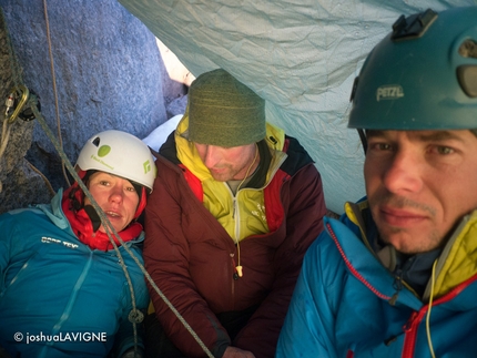 Mount Asgard, Baffin Island - Sensory Overload (1200m, 5.11+, A1) up the NW Face of the South Tower of Mount Asgard, Baffin Island first ascended by Ines Papert, Jon Walsh and Joshua Lavigne from 24 - 26/07/2012