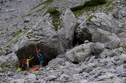 Blaueisgletscher, bouldering in Germany