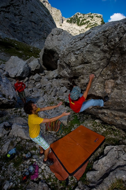 Blaueisgletscher - Bouldering at the Blaueisgletscher, Berchtesgarden, Germany