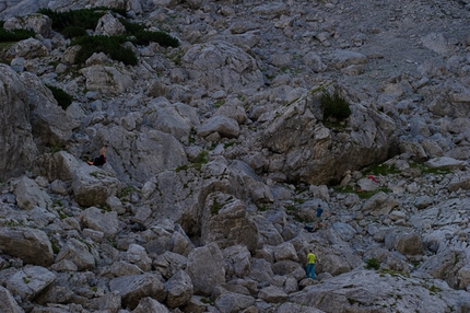 Blaueisgletscher - Bouldering at the Blaueisgletscher, Berchtesgarden, Germany