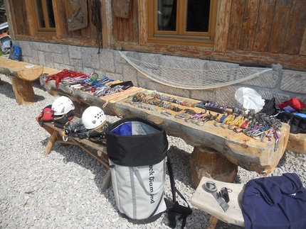 Pilastro Parmenide - Cima dell'Auta Orientale, Dolomiti - Artiglieria pesante per il Pilastro Parmenide, Cima dell Auta, Dolomiti