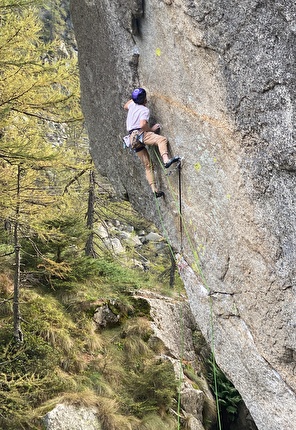 James Pearson - James Pearson si aggiudica la prima ripetizione di 'Shikantaza' in Valle dell’Orco, settembre 2024