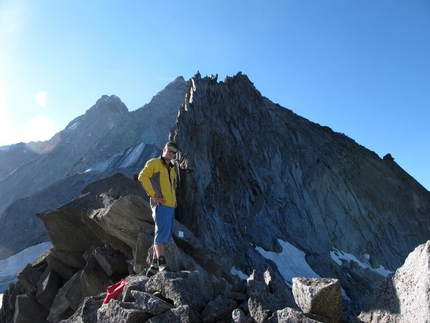 150 anniversary of Picco Glorioso - Monte Disgrazia - Passo di Mello and the rugged Monte Pioda ridge.