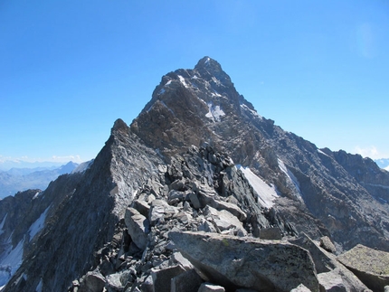 150 anni prima salita del Picco Glorioso - Monte Disgrazia - Monte Pioda in primo piano con dietro il Monte Disgrazia