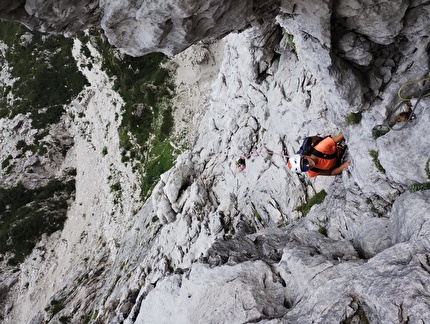 Via Decima, Pala delle Masenade, Moiazza, Dolomites - Via Decima, Pala delle Masenade, Moiazza, Dolomites