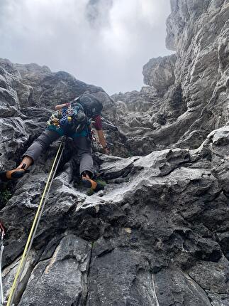 Via Decima, Pala delle Masenade, Moiazza, Dolomites - Via Decima, Pala delle Masenade, Moiazza, Dolomites
