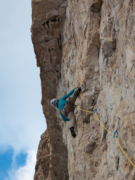 Tre Cime di Lavaredo - Stephanie Bodet & Arnaud Petit on the route Camillotto Pellesier