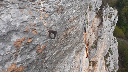 Valle Fredda, Gran Sasso - Drytooling a Valle Fredda, Gran Sasso