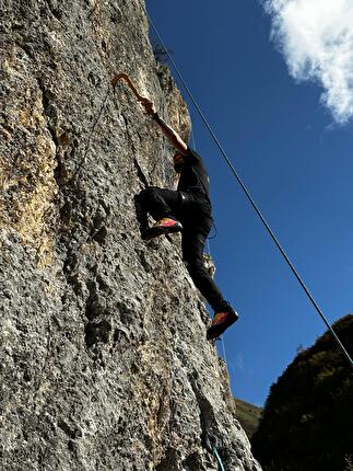 Valle Fredda, Gran Sasso - Drytooling a Valle Fredda, Gran Sasso