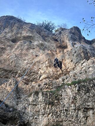 Valle Fredda, Gran Sasso - Drytooling a Valle Fredda, Gran Sasso