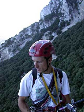From Valle dell'Orco to Sardinia, Matteo Giglio, Anna Torretta - Matteo Giglio making the first ascent of Issalada 'e purpos at Orronnoro in Sardinia
