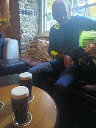 Peak District, UK, Giancarlo Maritano - Roberto Marani al pub nel Peak District
