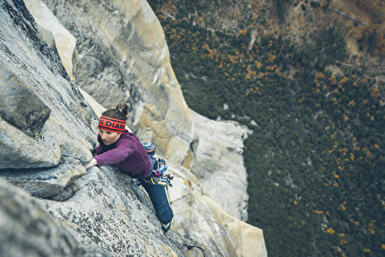 Freerider, El Capitan, Yosemite, Jacopo Larcher, Barbara Zangerl - Barbara Zangerl e Jacopo Larcher salgono 'Freerider' su El Capitan, Yosemite, novembre 2024