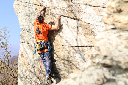 Campambiardo, Val di Susa - During the celebration of  rebolting the Campambiardo crag, Val di Susa, carried out by Rock Care
