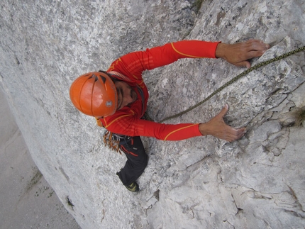 Viva Dulfer alla Cima Ghez prima ripetizione per Palma e Spreafico