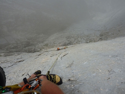 Corno Piccolo, Gran Sasso - Sulla via Stefano Tribioli