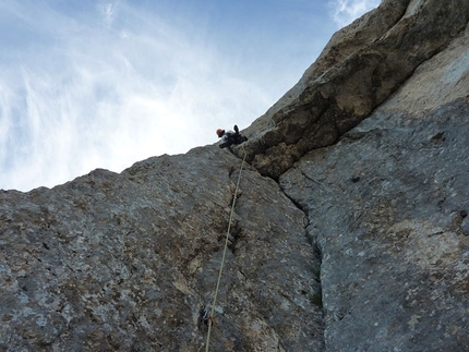 Corno Piccolo, Gran Sasso - Mario De Filippo sulla 2a Spalla