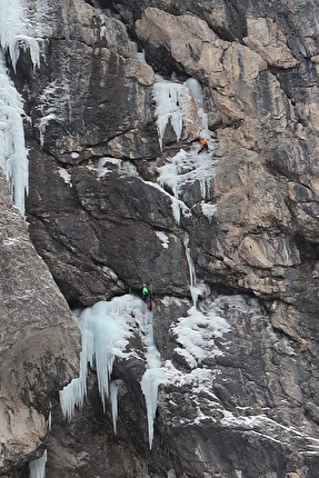Val di Enghe, Christian Casanova, Marco Ronchi, Lorenzo Zanella - The first ascent of ‘I 3 Orchi’ in Val di Enghe (Christian Casanova, Marco Ronchi, Lorenzo Zanella 01/2025)
