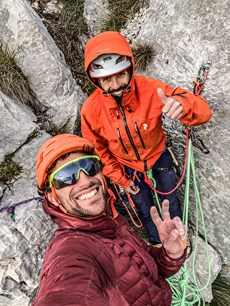 Torre Grigia del Monte Brento, Valle del Sarca, Cesare Lotti, Andrea Schiavo - L'apertura di 'Polvere di Stelle' alla Torre Grigia del Brento in Valle del Sarca (Cesare Lotti, Andrea Schiavo 10/2024)